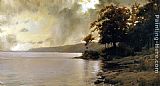 Jacob Collins Canvas Paintings - Autumn Landscape